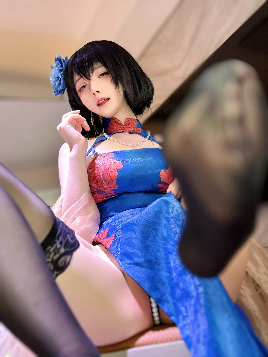 一小央泽 - 碧蓝航线 建武 旗袍 [87P,7V-1.85GB] tg@simisebaisi 【丝足阁】015.webp